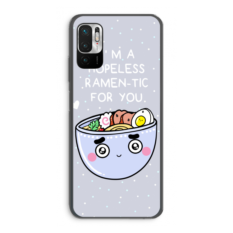 I'm A Hopeless Ramen-Tic For You: Xiaomi Redmi Note 10 5G Transparant Hoesje