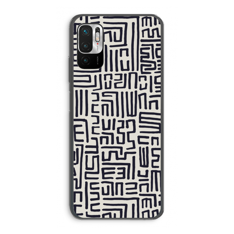 Moroccan Print: Xiaomi Redmi Note 10 5G Transparant Hoesje