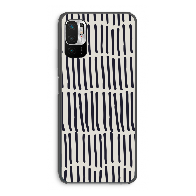 Moroccan stripes: Xiaomi Redmi Note 10 5G Transparant Hoesje