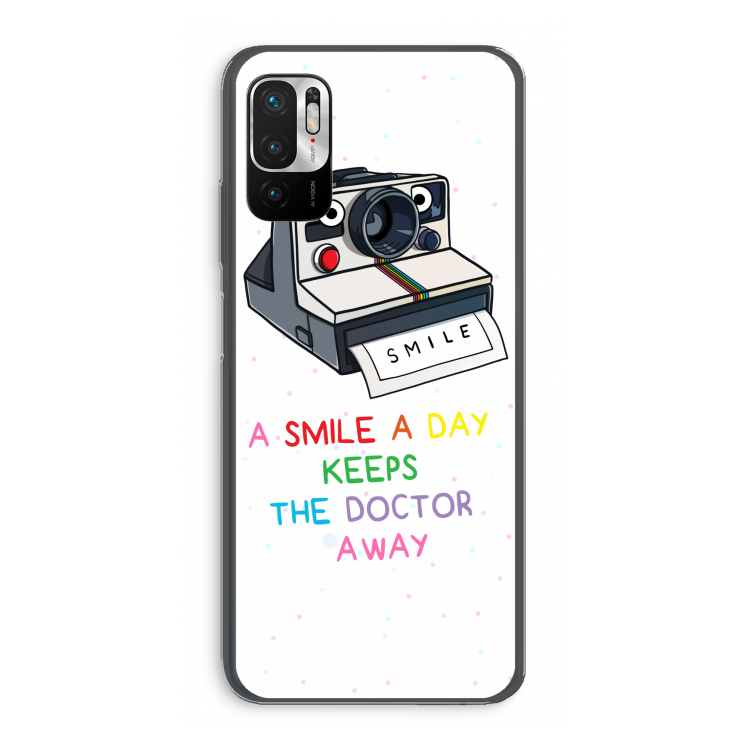 Smile: Xiaomi Redmi Note 10 5G Transparant Hoesje