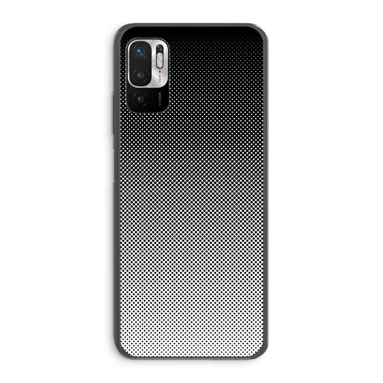 Musketon Halftone: Xiaomi Redmi Note 10 5G Transparant Hoesje