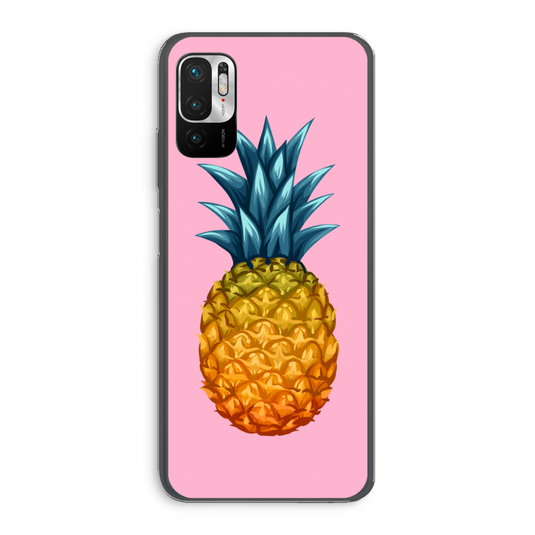 Grote ananas: Xiaomi Redmi Note 10 5G Transparant Hoesje