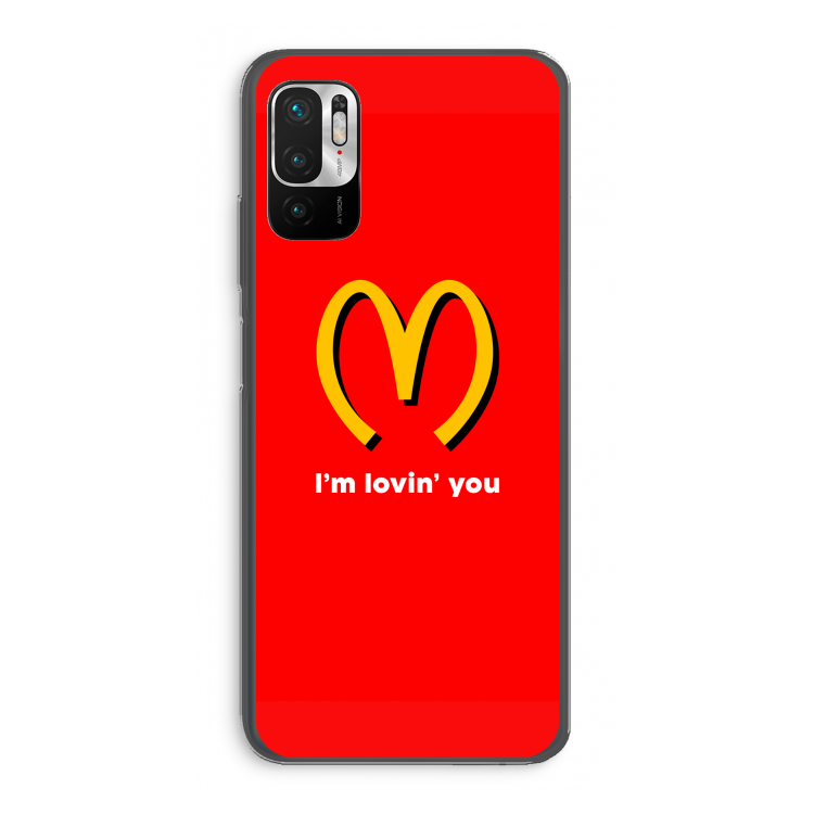 I'm lovin' you: Xiaomi Redmi Note 10 5G Transparant Hoesje