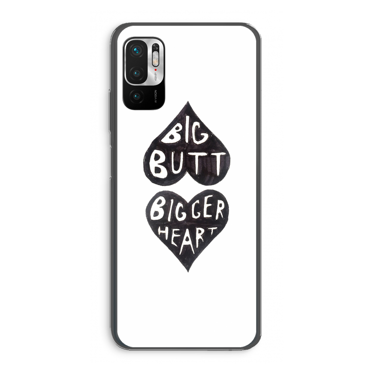 Big butt bigger heart: Xiaomi Redmi Note 10 5G Transparant Hoesje