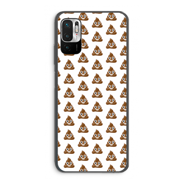 Poop emoji: Xiaomi Redmi Note 10 5G Transparant Hoesje