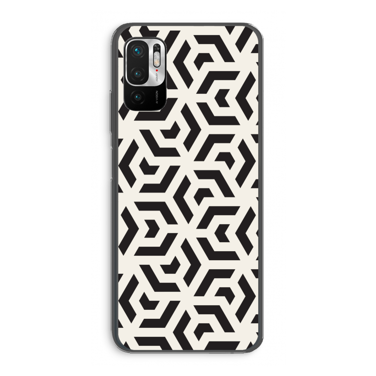 Crazy pattern: Xiaomi Redmi Note 10 5G Transparant Hoesje