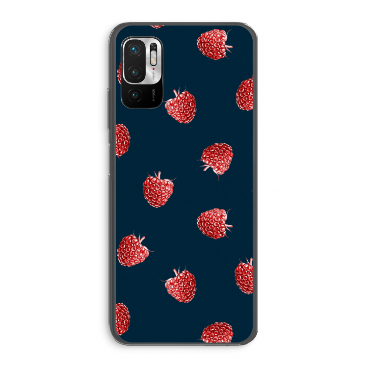 Framboosjes: Xiaomi Redmi Note 10 5G Transparant Hoesje