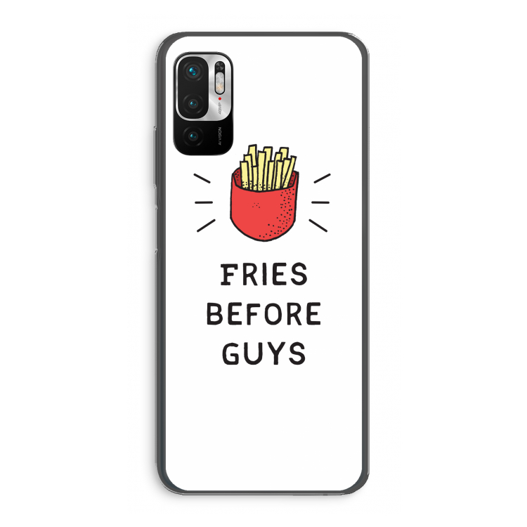 Fries before guys: Xiaomi Redmi Note 10 5G Transparant Hoesje