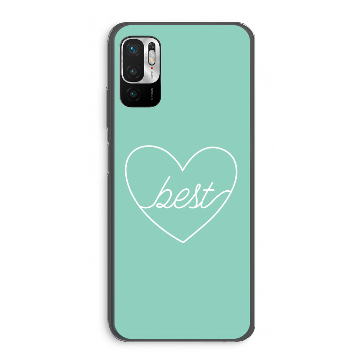 Best heart pastel: Xiaomi Redmi Note 10 5G Transparant Hoesje