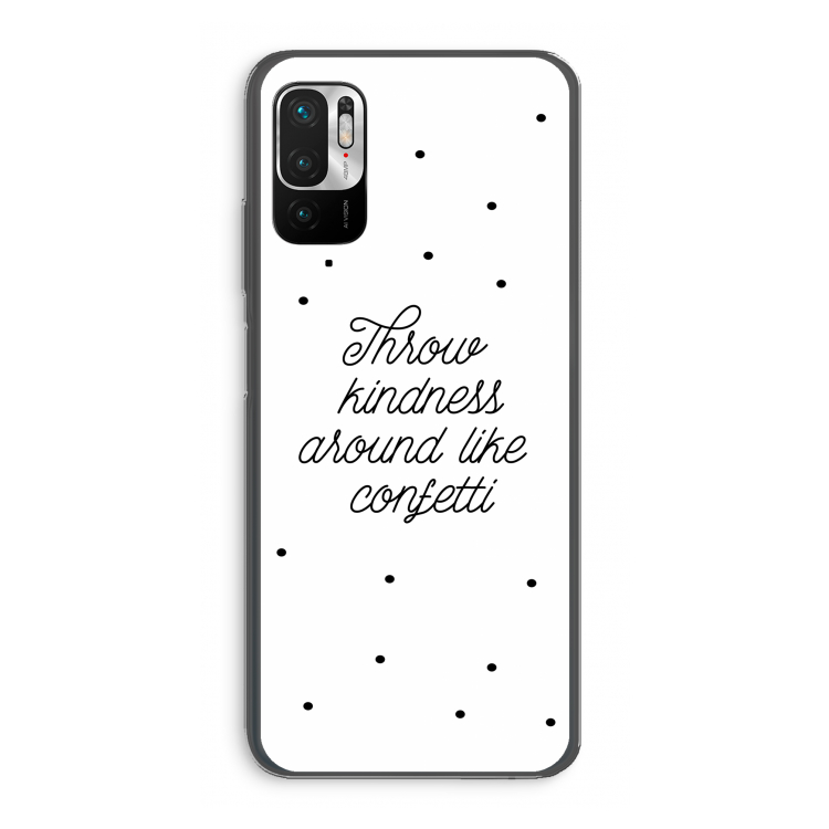 Confetti: Xiaomi Redmi Note 10 5G Transparant Hoesje