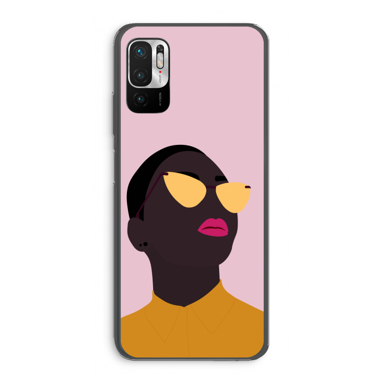 Yellow glasses: Xiaomi Redmi Note 10 5G Transparant Hoesje