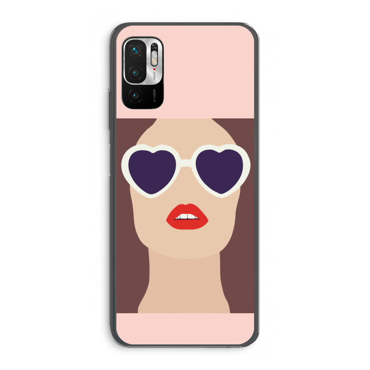 Red lips: Xiaomi Redmi Note 10 5G Transparant Hoesje