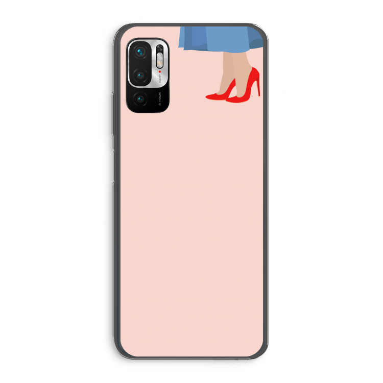 High heels: Xiaomi Redmi Note 10 5G Transparant Hoesje