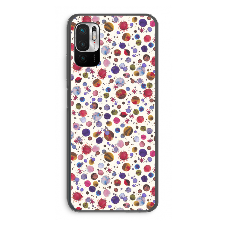 Planets Space: Xiaomi Redmi Note 10 5G Transparant Hoesje