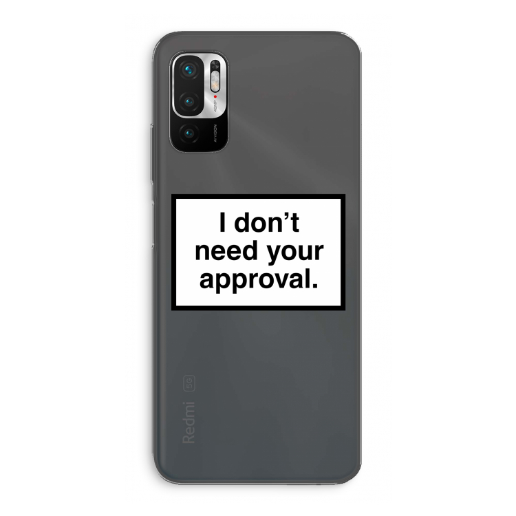 Don't need approval: Xiaomi Redmi Note 10 5G Transparant Hoesje
