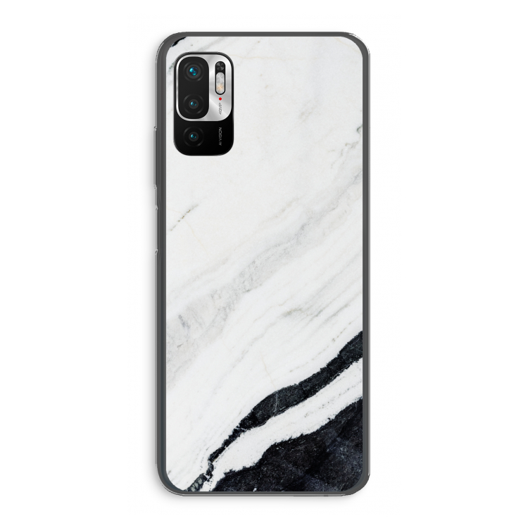 Elegante marmer: Xiaomi Redmi Note 10 5G Transparant Hoesje