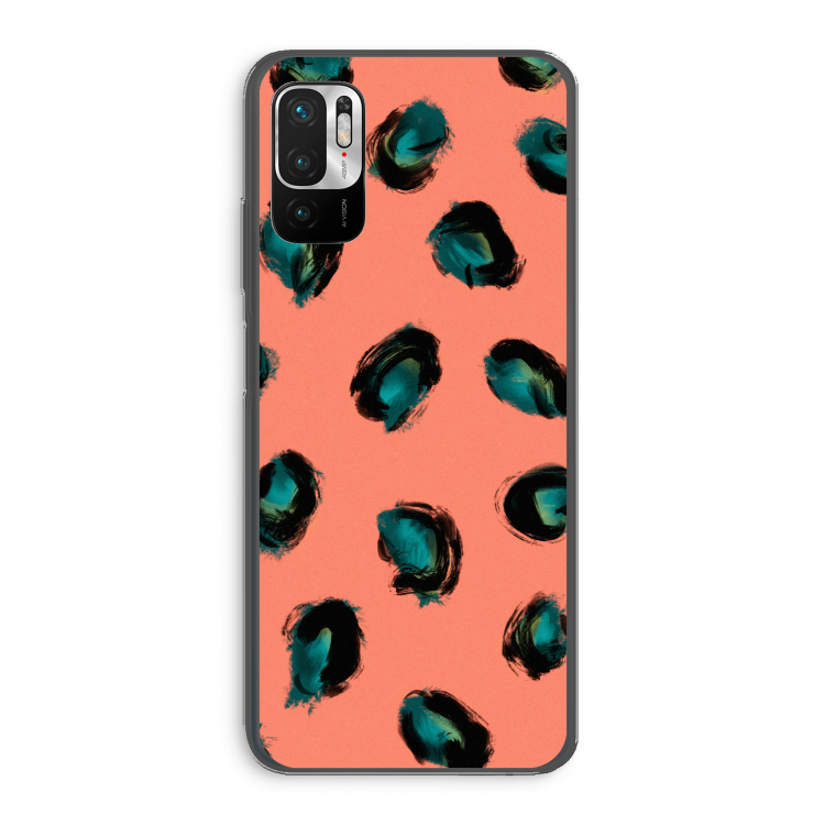 Pink Cheetah: Xiaomi Redmi Note 10 5G Transparant Hoesje