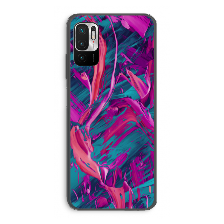 Pink Clouds: Xiaomi Redmi Note 10 5G Transparant Hoesje