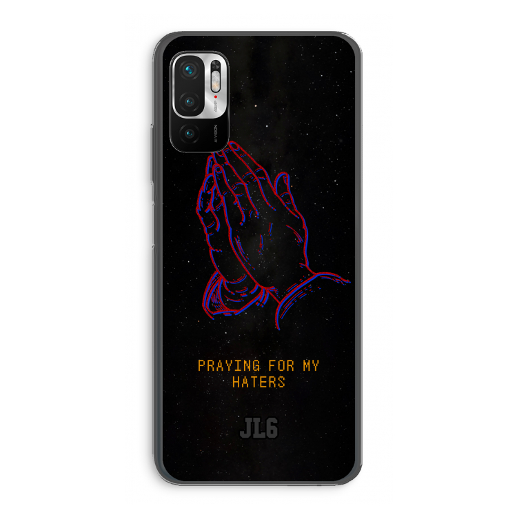 Praying For My Haters: Xiaomi Redmi Note 10 5G Transparant Hoesje