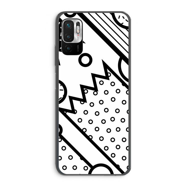 Pop Art #4: Xiaomi Redmi Note 10 5G Transparant Hoesje