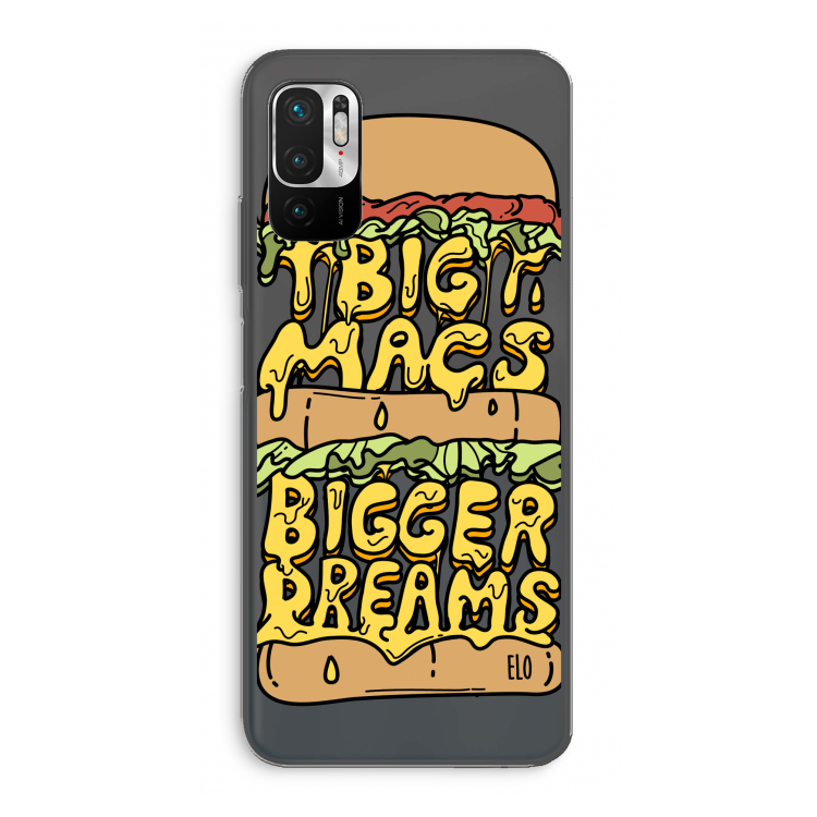 Big Macs Bigger Dreams: Xiaomi Redmi Note 10 5G Transparant Hoesje