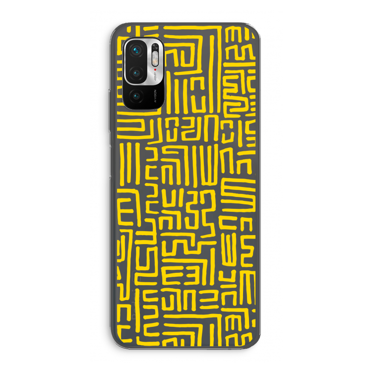 Majorelle Blue Print: Xiaomi Redmi Note 10 5G Transparant Hoesje