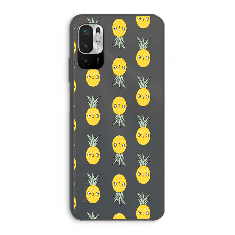 Ananas: Xiaomi Redmi Note 10 5G Transparant Hoesje