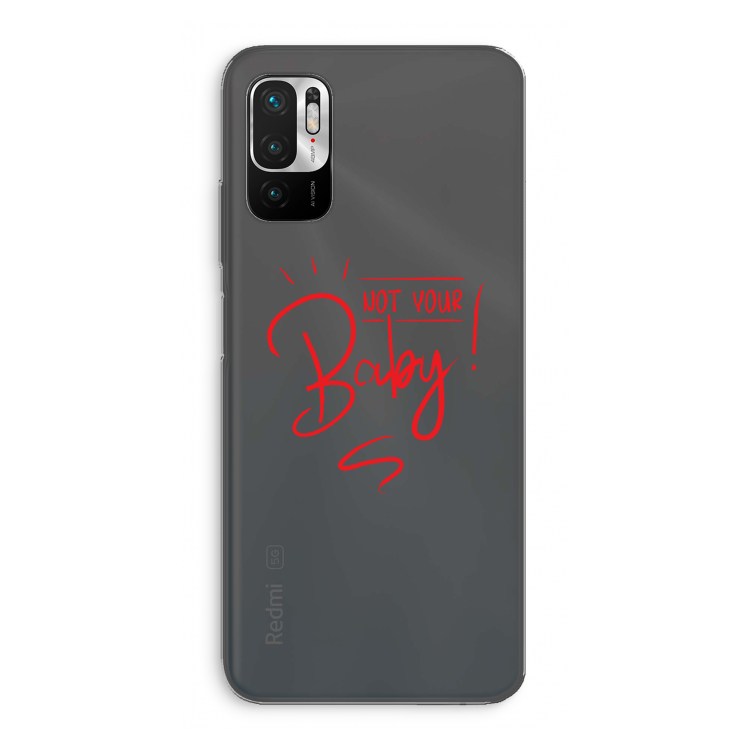 Not Your Baby: Xiaomi Redmi Note 10 5G Transparant Hoesje