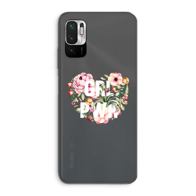 GRL PWR Flower: Xiaomi Redmi Note 10 5G Transparant Hoesje