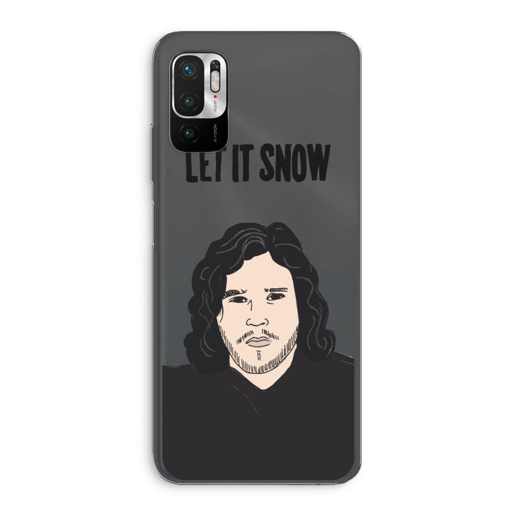 Let It Snow: Xiaomi Redmi Note 10 5G Transparant Hoesje