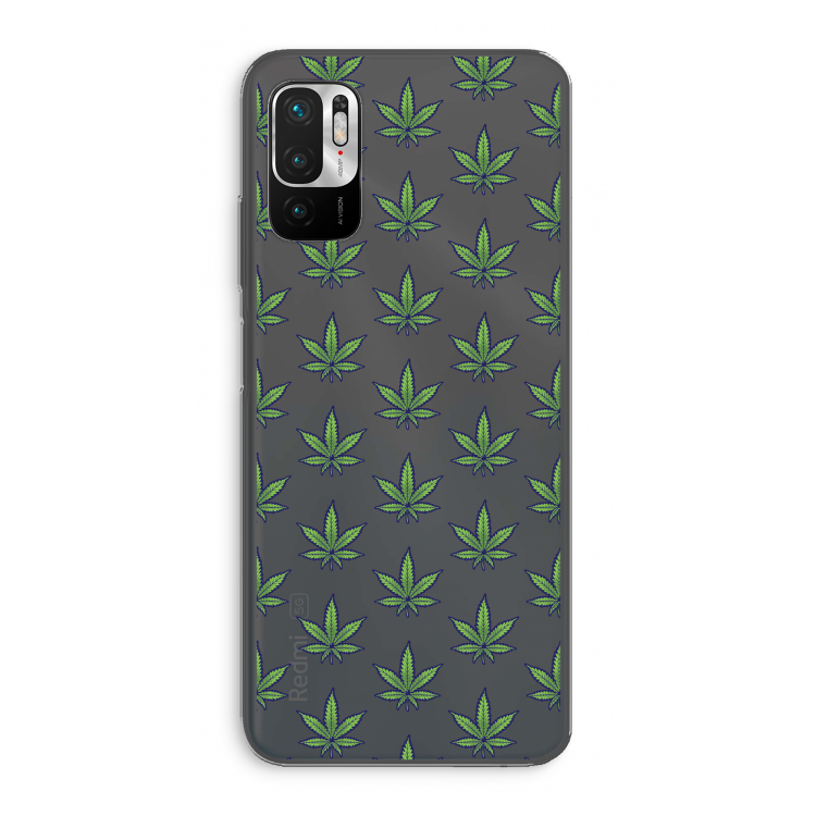 Weed: Xiaomi Redmi Note 10 5G Transparant Hoesje