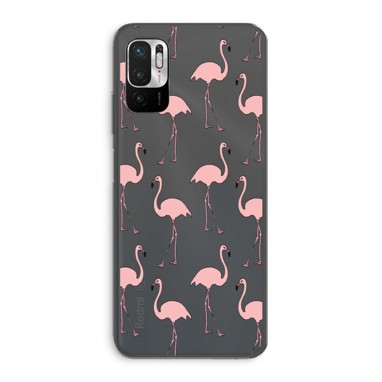 Anything Flamingoes: Xiaomi Redmi Note 10 5G Transparant Hoesje