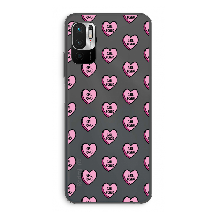 GIRL POWER: Xiaomi Redmi Note 10 5G Transparant Hoesje