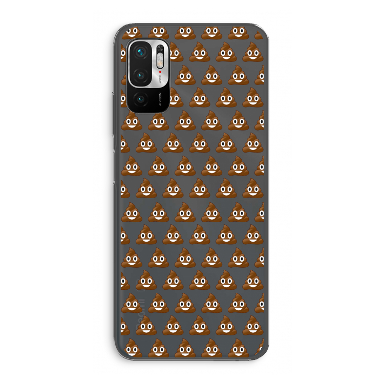 Poop emoji: Xiaomi Redmi Note 10 5G Transparant Hoesje
