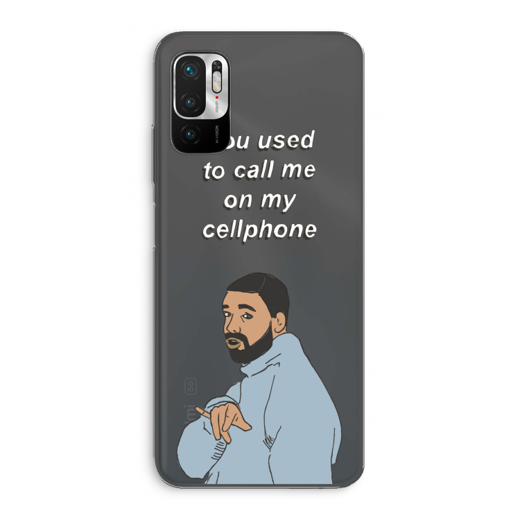 Hotline bling: Xiaomi Redmi Note 10 5G Transparant Hoesje