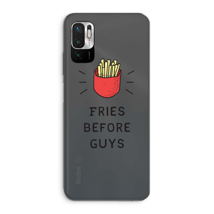 Fries before guys: Xiaomi Redmi Note 10 5G Transparant Hoesje