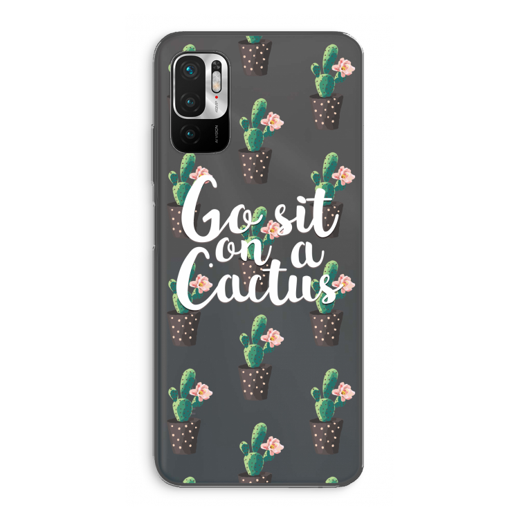 Cactus quote: Xiaomi Redmi Note 10 5G Transparant Hoesje