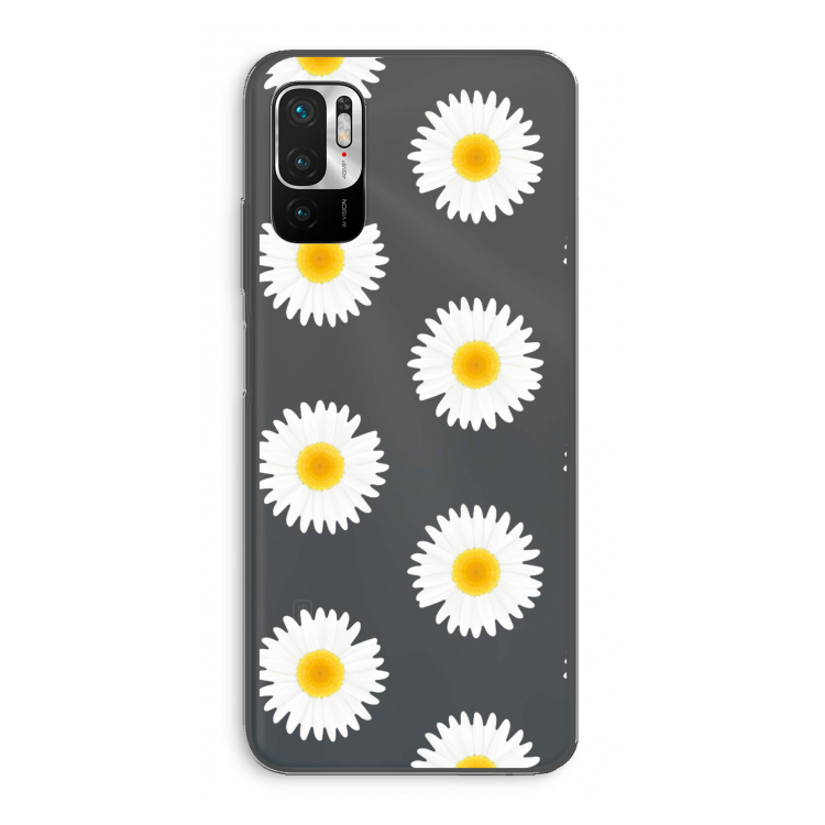 Margrietjes: Xiaomi Redmi Note 10 5G Transparant Hoesje