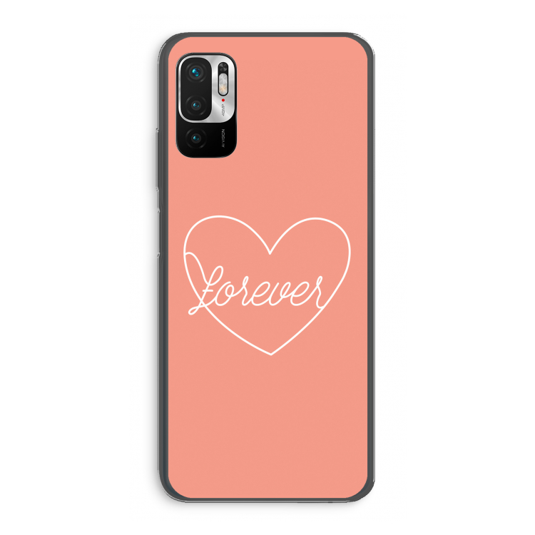 Forever heart: Xiaomi Redmi Note 10 5G Transparant Hoesje