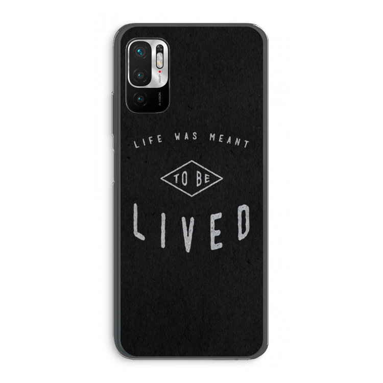 To be lived: Xiaomi Redmi Note 10 5G Transparant Hoesje