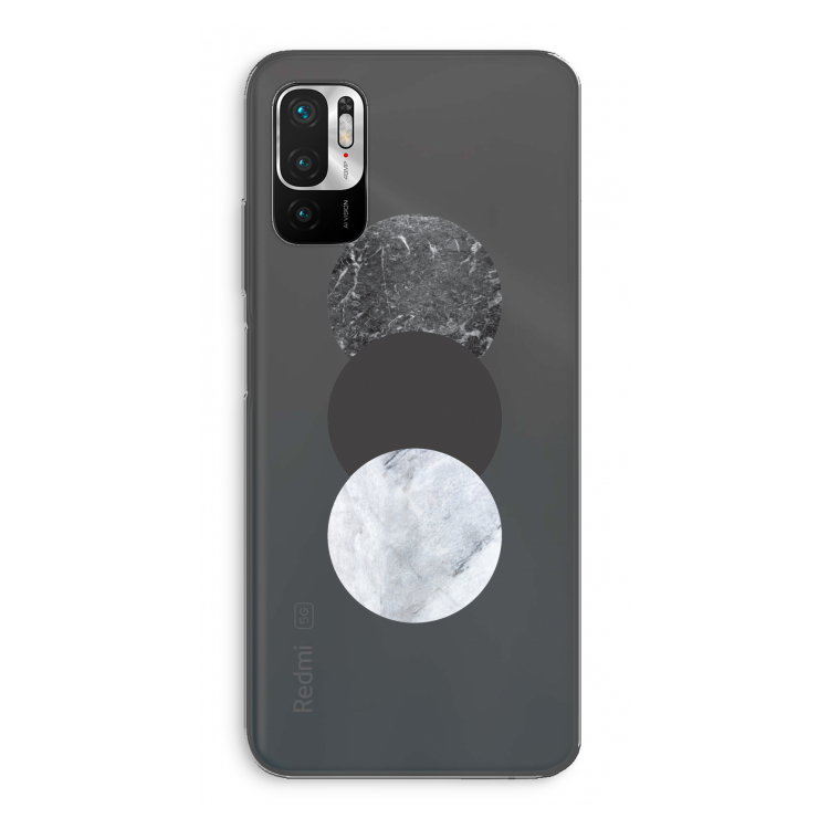 Marmeren cirkels: Xiaomi Redmi Note 10 5G Transparant Hoesje