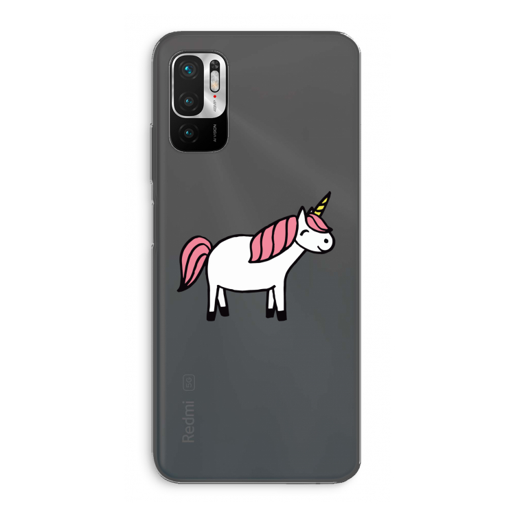 Eenhoorn: Xiaomi Redmi Note 10 5G Transparant Hoesje