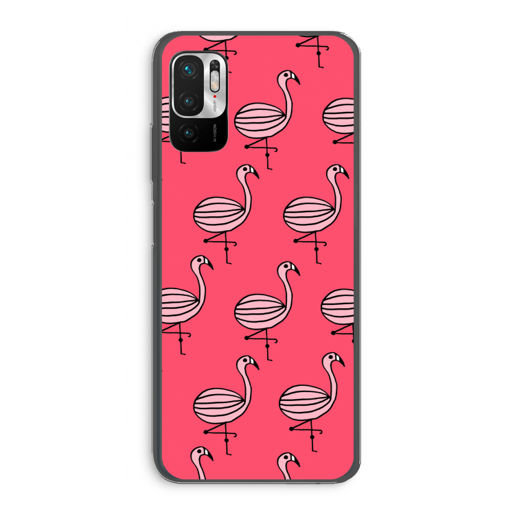 Flamingo: Xiaomi Redmi Note 10 5G Transparant Hoesje
