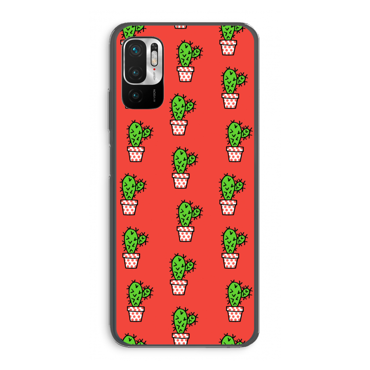 Mini cactus: Xiaomi Redmi Note 10 5G Transparant Hoesje