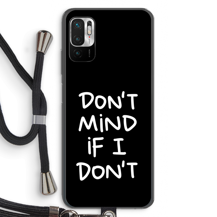Don't Mind: Xiaomi Redmi Note 10 5G Transparant Hoesje met koord