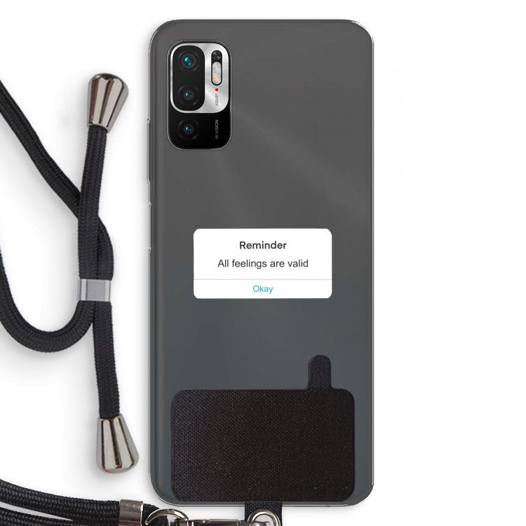 Reminder: Xiaomi Redmi Note 10 5G Transparant Hoesje met koord