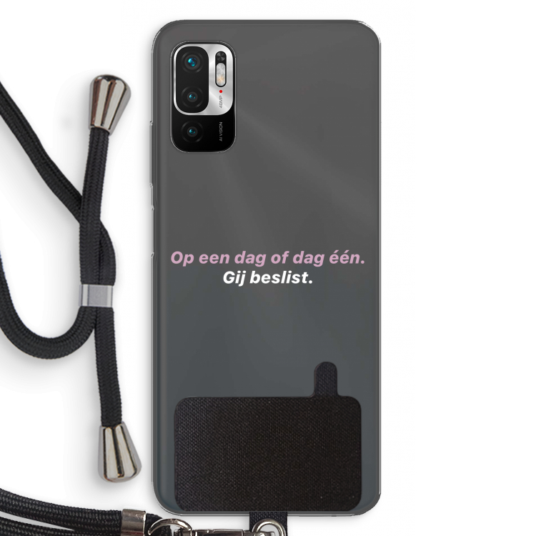 gij beslist: Xiaomi Redmi Note 10 5G Transparant Hoesje met koord