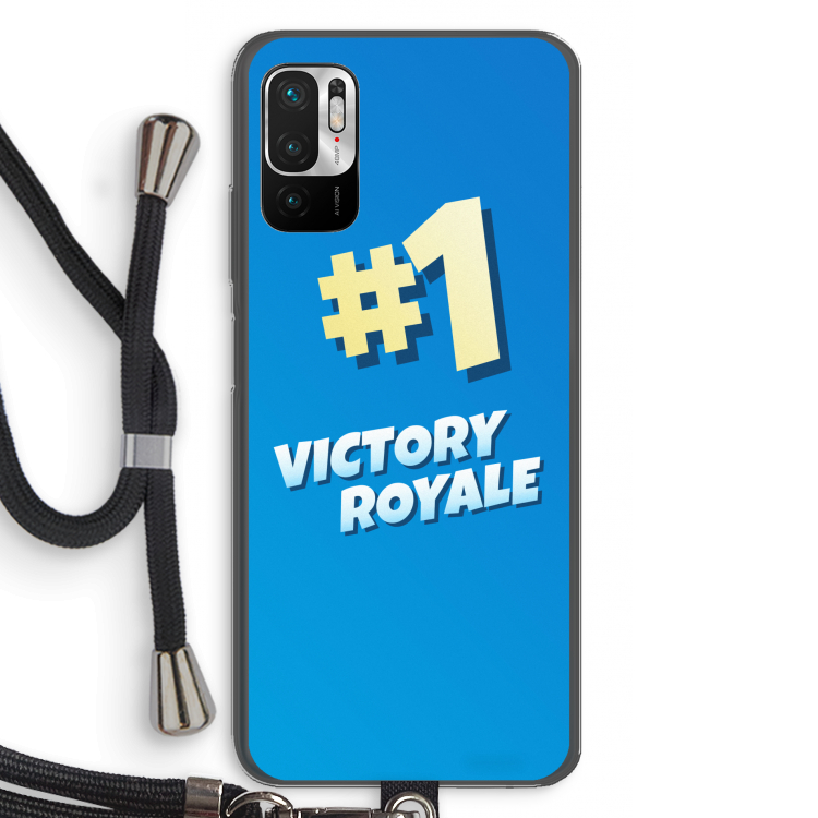 Victory Royale: Xiaomi Redmi Note 10 5G Transparant Hoesje met koord