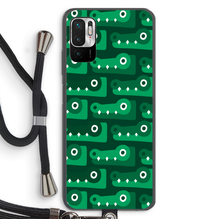 Crocs: Xiaomi Redmi Note 10 5G Transparant Hoesje met koord
