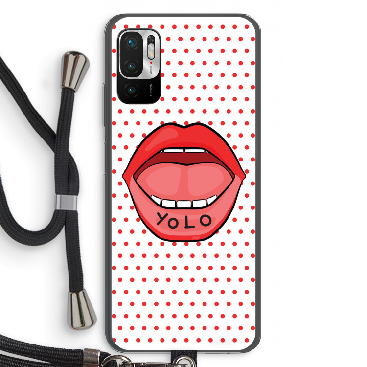 Yolo Denise: Xiaomi Redmi Note 10 5G Transparant Hoesje met koord